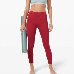 Lululemon Wunder Under High-Rise Tight 25" *Full-On Luxtreme in Soft Cranberry